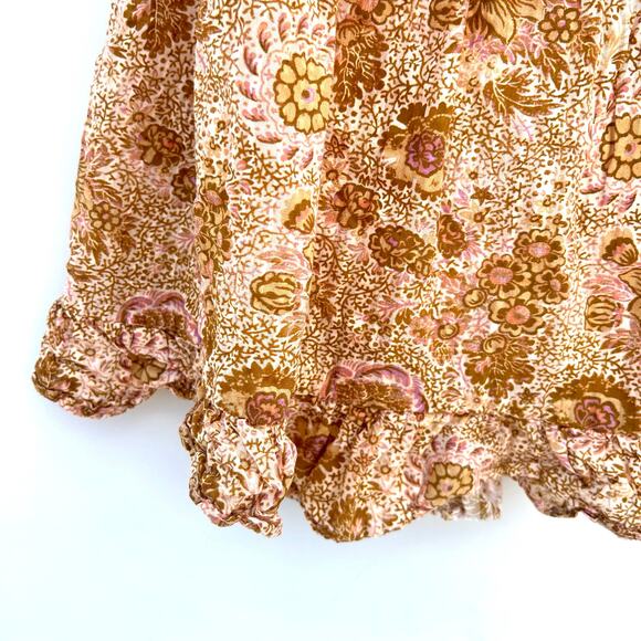 Ulla Johnson Virginia Dress Midi Belt Ruffle Yellow Meadow Cottage Cotton 2 - Picture 9 of 12